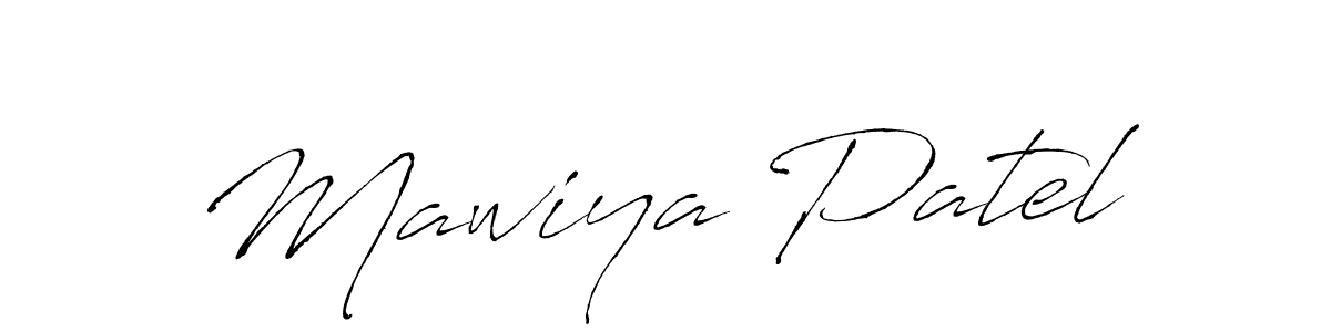 Also You can easily find your signature by using the search form. We will create Mawiya Patel name handwritten signature images for you free of cost using Antro_Vectra sign style. Mawiya Patel signature style 6 images and pictures png