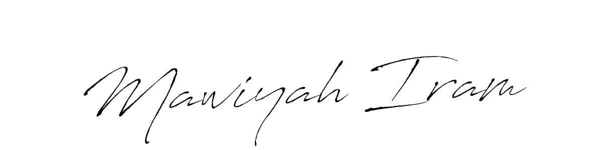 You can use this online signature creator to create a handwritten signature for the name Mawiyah Iram. This is the best online autograph maker. Mawiyah Iram signature style 6 images and pictures png