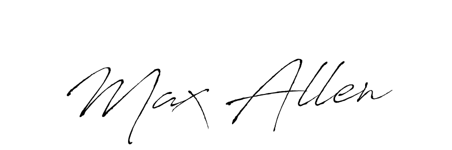 Create a beautiful signature design for name Max Allen. With this signature (Antro_Vectra) fonts, you can make a handwritten signature for free. Max Allen signature style 6 images and pictures png