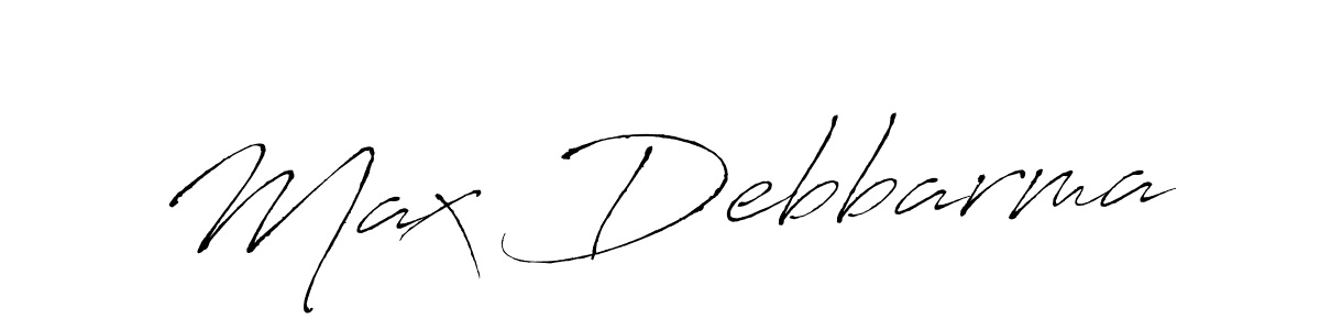Make a beautiful signature design for name Max Debbarma. With this signature (Antro_Vectra) style, you can create a handwritten signature for free. Max Debbarma signature style 6 images and pictures png