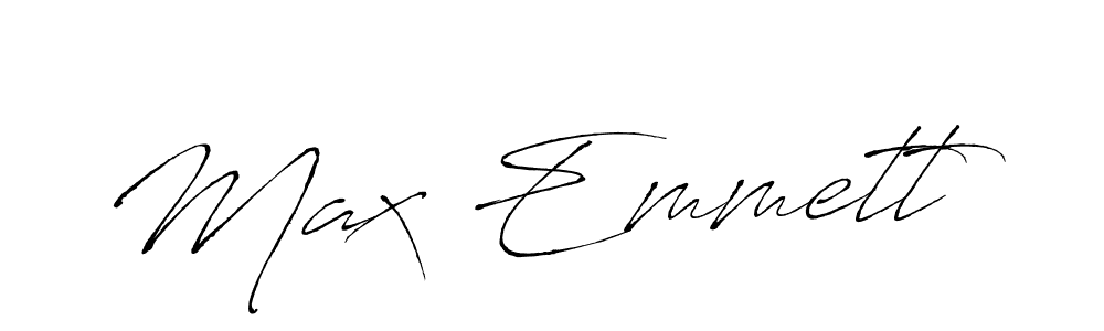 The best way (Antro_Vectra) to make a short signature is to pick only two or three words in your name. The name Max Emmett include a total of six letters. For converting this name. Max Emmett signature style 6 images and pictures png