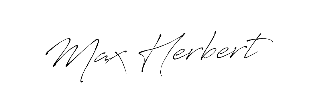 Design your own signature with our free online signature maker. With this signature software, you can create a handwritten (Antro_Vectra) signature for name Max Herbert. Max Herbert signature style 6 images and pictures png