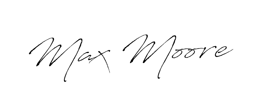 Make a beautiful signature design for name Max Moore. With this signature (Antro_Vectra) style, you can create a handwritten signature for free. Max Moore signature style 6 images and pictures png