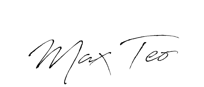 Design your own signature with our free online signature maker. With this signature software, you can create a handwritten (Antro_Vectra) signature for name Max Teo. Max Teo signature style 6 images and pictures png