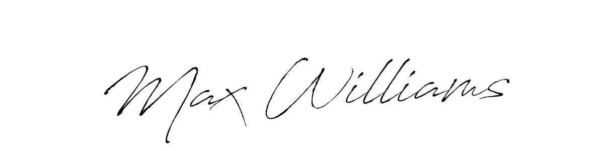 Make a beautiful signature design for name Max Williams. With this signature (Antro_Vectra) style, you can create a handwritten signature for free. Max Williams signature style 6 images and pictures png