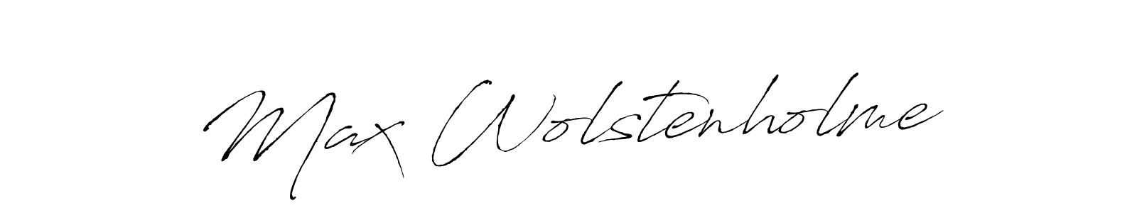 Create a beautiful signature design for name Max Wolstenholme. With this signature (Antro_Vectra) fonts, you can make a handwritten signature for free. Max Wolstenholme signature style 6 images and pictures png