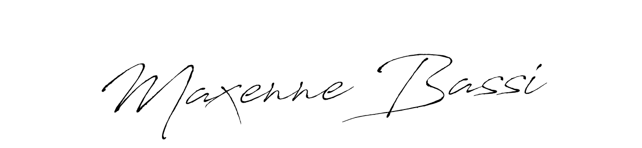 Design your own signature with our free online signature maker. With this signature software, you can create a handwritten (Antro_Vectra) signature for name Maxenne Bassi. Maxenne Bassi signature style 6 images and pictures png