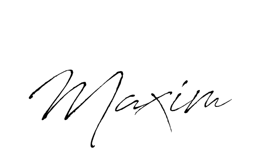 Design your own signature with our free online signature maker. With this signature software, you can create a handwritten (Antro_Vectra) signature for name Maxim. Maxim signature style 6 images and pictures png