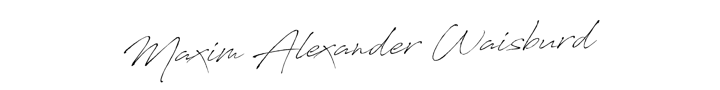 Also You can easily find your signature by using the search form. We will create Maxim Alexander Waisburd name handwritten signature images for you free of cost using Antro_Vectra sign style. Maxim Alexander Waisburd signature style 6 images and pictures png