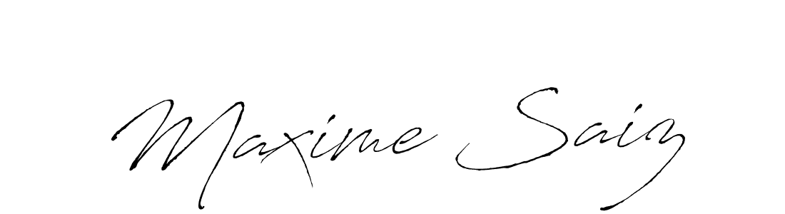 Make a beautiful signature design for name Maxime Saiz. With this signature (Antro_Vectra) style, you can create a handwritten signature for free. Maxime Saiz signature style 6 images and pictures png