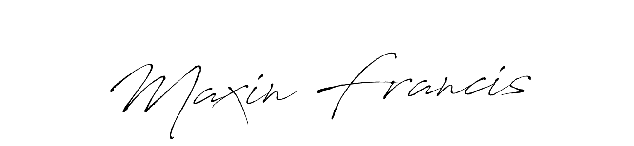 How to make Maxin Francis signature? Antro_Vectra is a professional autograph style. Create handwritten signature for Maxin Francis name. Maxin Francis signature style 6 images and pictures png