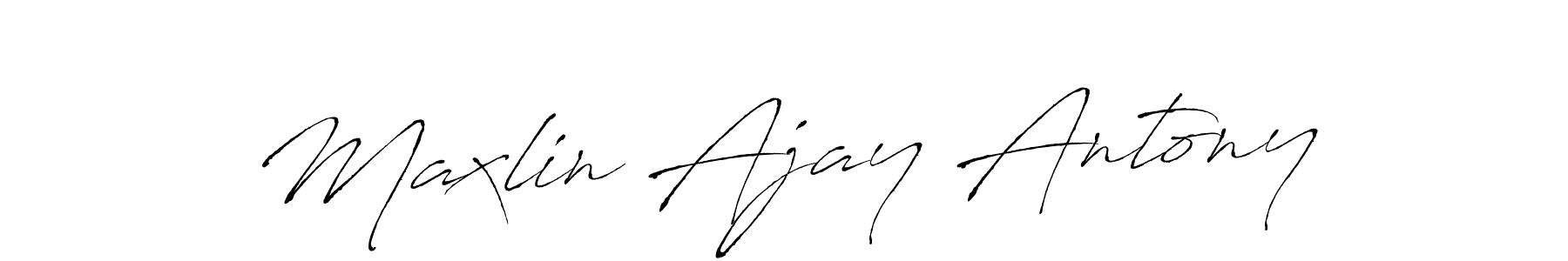 Create a beautiful signature design for name Maxlin Ajay Antony. With this signature (Antro_Vectra) fonts, you can make a handwritten signature for free. Maxlin Ajay Antony signature style 6 images and pictures png