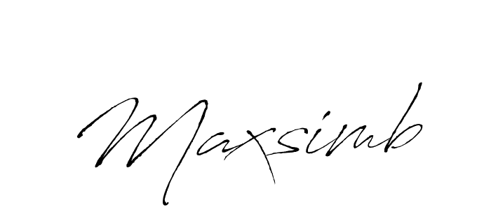 Design your own signature with our free online signature maker. With this signature software, you can create a handwritten (Antro_Vectra) signature for name Maxsimb. Maxsimb signature style 6 images and pictures png