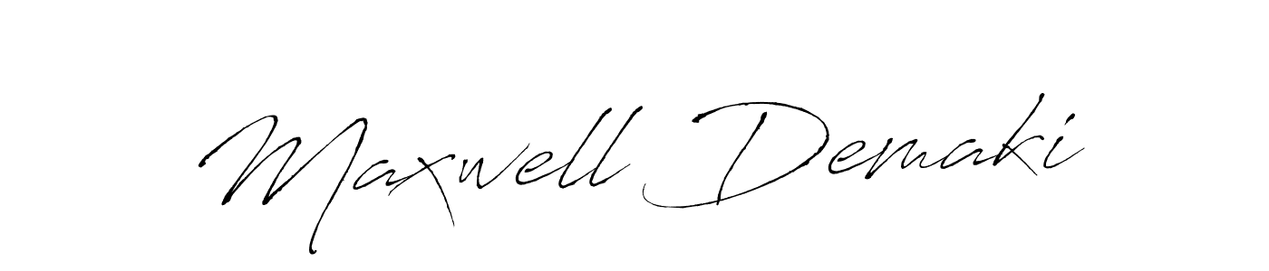 Design your own signature with our free online signature maker. With this signature software, you can create a handwritten (Antro_Vectra) signature for name Maxwell Demaki. Maxwell Demaki signature style 6 images and pictures png