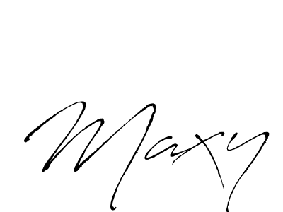 Create a beautiful signature design for name Maxy. With this signature (Antro_Vectra) fonts, you can make a handwritten signature for free. Maxy signature style 6 images and pictures png