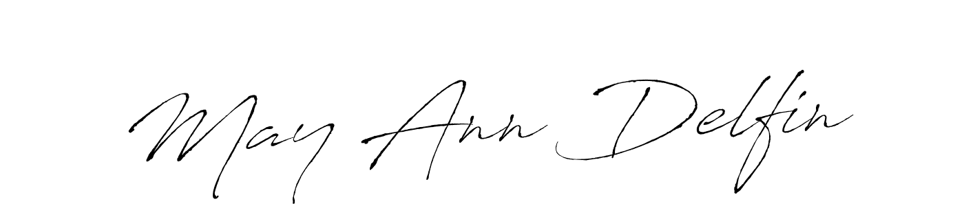 It looks lik you need a new signature style for name May Ann Delfin. Design unique handwritten (Antro_Vectra) signature with our free signature maker in just a few clicks. May Ann Delfin signature style 6 images and pictures png