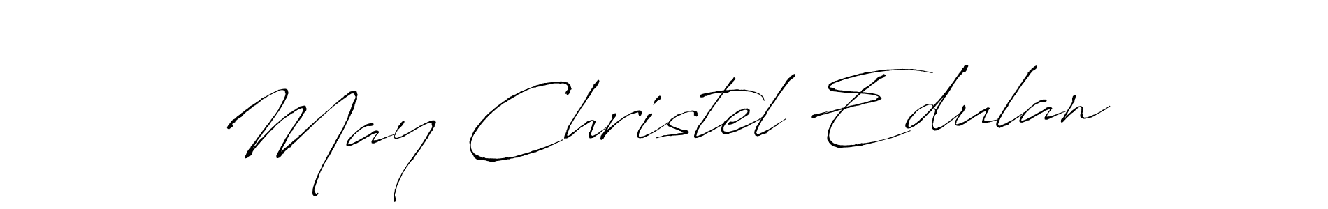 Once you've used our free online signature maker to create your best signature Antro_Vectra style, it's time to enjoy all of the benefits that May Christel Edulan name signing documents. May Christel Edulan signature style 6 images and pictures png