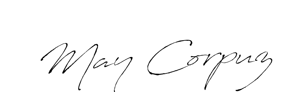 It looks lik you need a new signature style for name May Corpuz. Design unique handwritten (Antro_Vectra) signature with our free signature maker in just a few clicks. May Corpuz signature style 6 images and pictures png