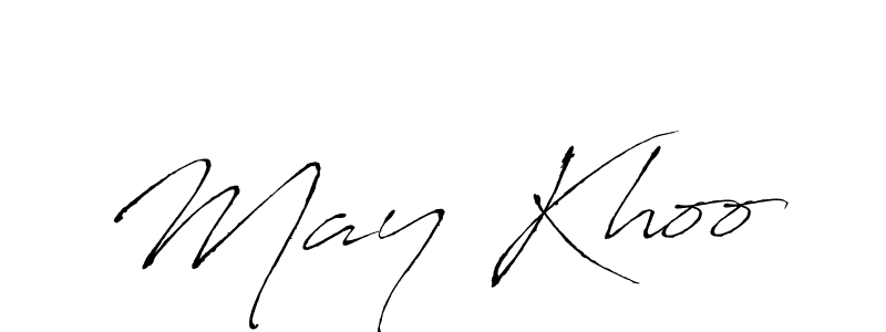 Design your own signature with our free online signature maker. With this signature software, you can create a handwritten (Antro_Vectra) signature for name May Khoo. May Khoo signature style 6 images and pictures png