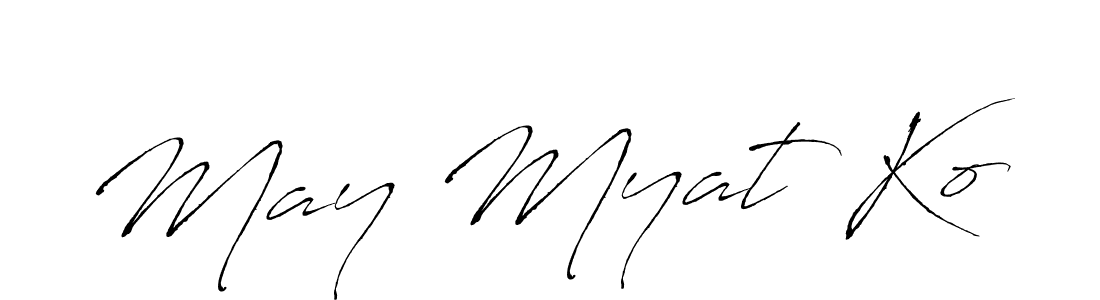 May Myat Ko stylish signature style. Best Handwritten Sign (Antro_Vectra) for my name. Handwritten Signature Collection Ideas for my name May Myat Ko. May Myat Ko signature style 6 images and pictures png