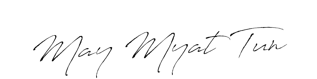 Create a beautiful signature design for name May Myat Tun. With this signature (Antro_Vectra) fonts, you can make a handwritten signature for free. May Myat Tun signature style 6 images and pictures png