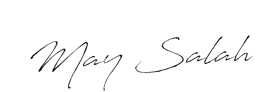 The best way (Antro_Vectra) to make a short signature is to pick only two or three words in your name. The name May Salah include a total of six letters. For converting this name. May Salah signature style 6 images and pictures png