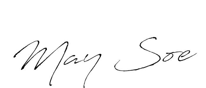 Design your own signature with our free online signature maker. With this signature software, you can create a handwritten (Antro_Vectra) signature for name May Soe. May Soe signature style 6 images and pictures png