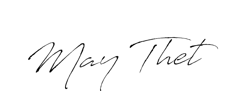 Also You can easily find your signature by using the search form. We will create May Thet name handwritten signature images for you free of cost using Antro_Vectra sign style. May Thet signature style 6 images and pictures png