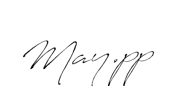 Also we have May.pp name is the best signature style. Create professional handwritten signature collection using Antro_Vectra autograph style. May.pp signature style 6 images and pictures png