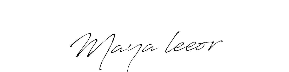 Create a beautiful signature design for name Maya♥leeor. With this signature (Antro_Vectra) fonts, you can make a handwritten signature for free. Maya♥leeor signature style 6 images and pictures png