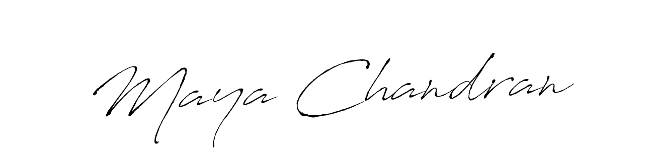 Create a beautiful signature design for name Maya Chandran. With this signature (Antro_Vectra) fonts, you can make a handwritten signature for free. Maya Chandran signature style 6 images and pictures png