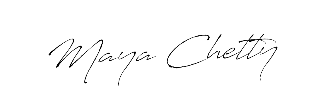 Maya Chetty stylish signature style. Best Handwritten Sign (Antro_Vectra) for my name. Handwritten Signature Collection Ideas for my name Maya Chetty. Maya Chetty signature style 6 images and pictures png