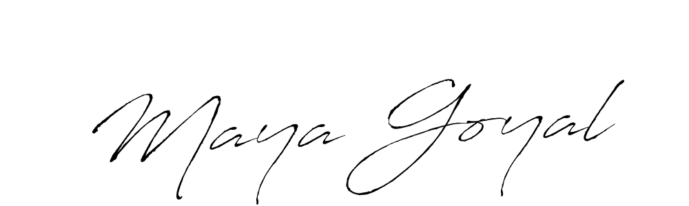 It looks lik you need a new signature style for name Maya Goyal. Design unique handwritten (Antro_Vectra) signature with our free signature maker in just a few clicks. Maya Goyal signature style 6 images and pictures png