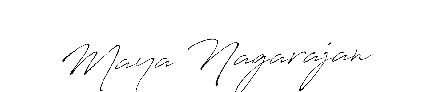 Maya Nagarajan stylish signature style. Best Handwritten Sign (Antro_Vectra) for my name. Handwritten Signature Collection Ideas for my name Maya Nagarajan. Maya Nagarajan signature style 6 images and pictures png