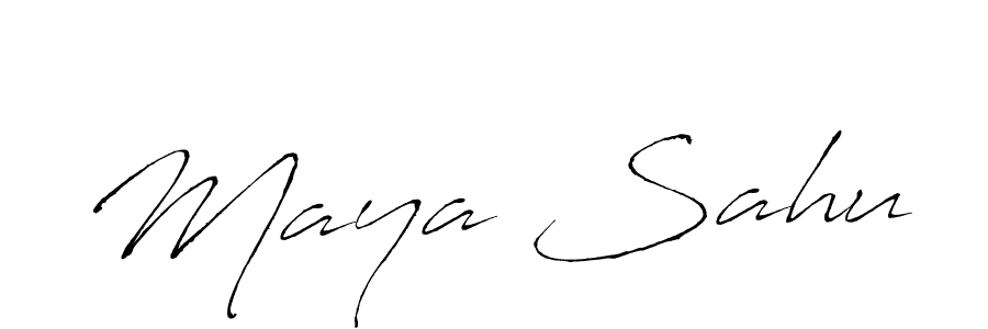 Create a beautiful signature design for name Maya Sahu. With this signature (Antro_Vectra) fonts, you can make a handwritten signature for free. Maya Sahu signature style 6 images and pictures png