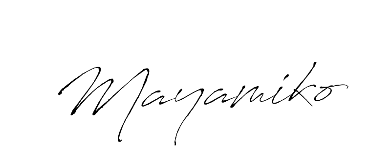 The best way (Antro_Vectra) to make a short signature is to pick only two or three words in your name. The name Mayamiko include a total of six letters. For converting this name. Mayamiko signature style 6 images and pictures png