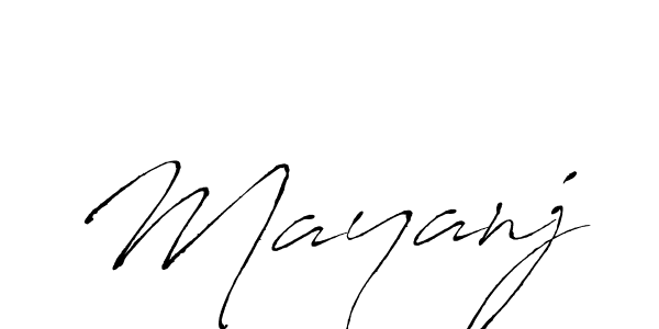 Mayanj stylish signature style. Best Handwritten Sign (Antro_Vectra) for my name. Handwritten Signature Collection Ideas for my name Mayanj. Mayanj signature style 6 images and pictures png