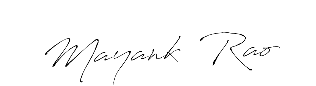 Create a beautiful signature design for name Mayank  Rao. With this signature (Antro_Vectra) fonts, you can make a handwritten signature for free. Mayank  Rao signature style 6 images and pictures png