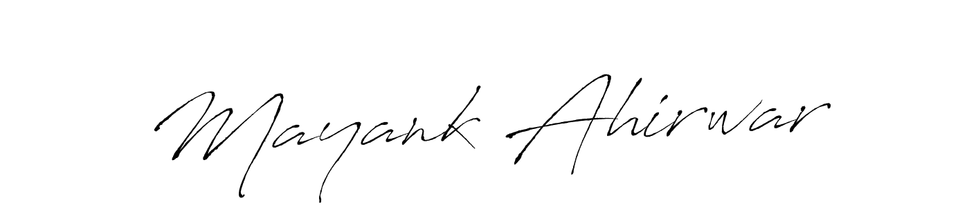 Make a short Mayank Ahirwar signature style. Manage your documents anywhere anytime using Antro_Vectra. Create and add eSignatures, submit forms, share and send files easily. Mayank Ahirwar signature style 6 images and pictures png