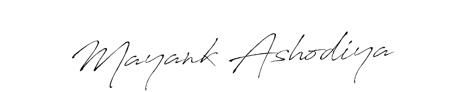 Design your own signature with our free online signature maker. With this signature software, you can create a handwritten (Antro_Vectra) signature for name Mayank Ashodiya. Mayank Ashodiya signature style 6 images and pictures png