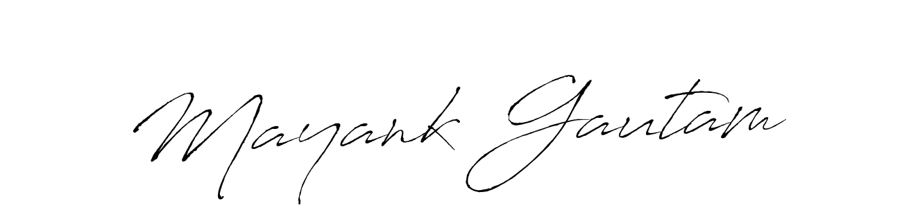 Create a beautiful signature design for name Mayank Gautam. With this signature (Antro_Vectra) fonts, you can make a handwritten signature for free. Mayank Gautam signature style 6 images and pictures png