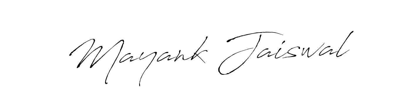 Make a beautiful signature design for name Mayank Jaiswal. With this signature (Antro_Vectra) style, you can create a handwritten signature for free. Mayank Jaiswal signature style 6 images and pictures png