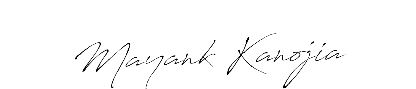 Mayank Kanojia stylish signature style. Best Handwritten Sign (Antro_Vectra) for my name. Handwritten Signature Collection Ideas for my name Mayank Kanojia. Mayank Kanojia signature style 6 images and pictures png