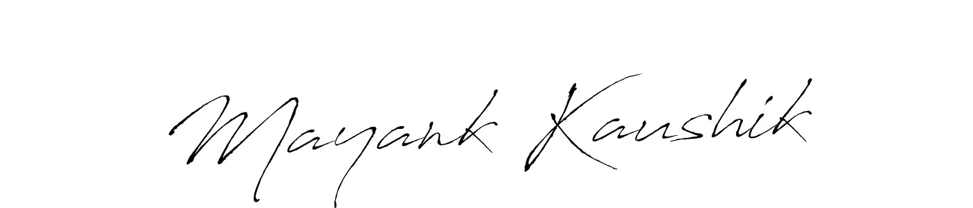 You should practise on your own different ways (Antro_Vectra) to write your name (Mayank Kaushik) in signature. don't let someone else do it for you. Mayank Kaushik signature style 6 images and pictures png