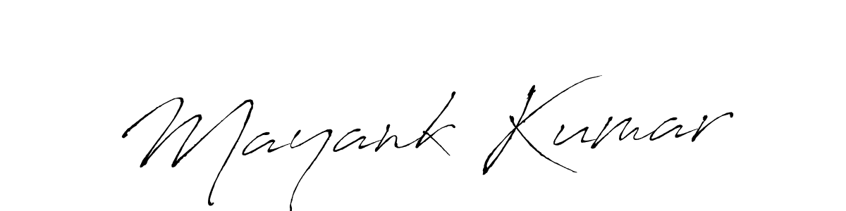 Make a beautiful signature design for name Mayank Kumar. With this signature (Antro_Vectra) style, you can create a handwritten signature for free. Mayank Kumar signature style 6 images and pictures png
