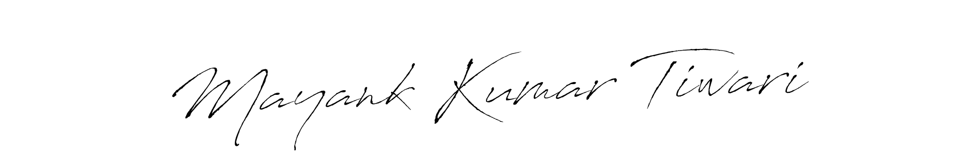 Make a beautiful signature design for name Mayank Kumar Tiwari. With this signature (Antro_Vectra) style, you can create a handwritten signature for free. Mayank Kumar Tiwari signature style 6 images and pictures png