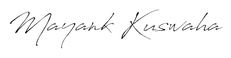 Quickly download Mayank Kuswaha name signature in high-resolution PNG using Antro_Vectra style. Ready to insert into PDFs and online applications. Mayank Kuswaha signature style 6 images and pictures png