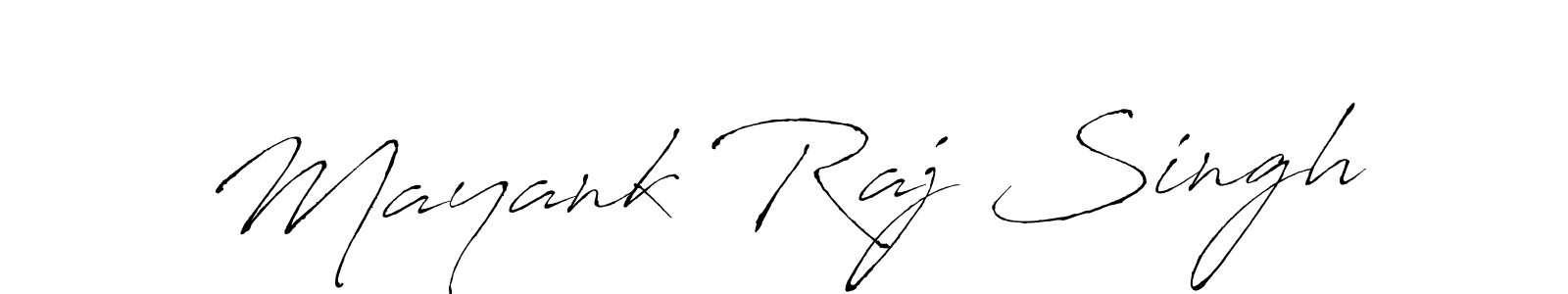 Design your own signature with our free online signature maker. With this signature software, you can create a handwritten (Antro_Vectra) signature for name Mayank Raj Singh. Mayank Raj Singh signature style 6 images and pictures png