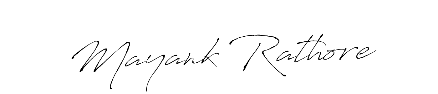 Make a beautiful signature design for name Mayank Rathore. With this signature (Antro_Vectra) style, you can create a handwritten signature for free. Mayank Rathore signature style 6 images and pictures png