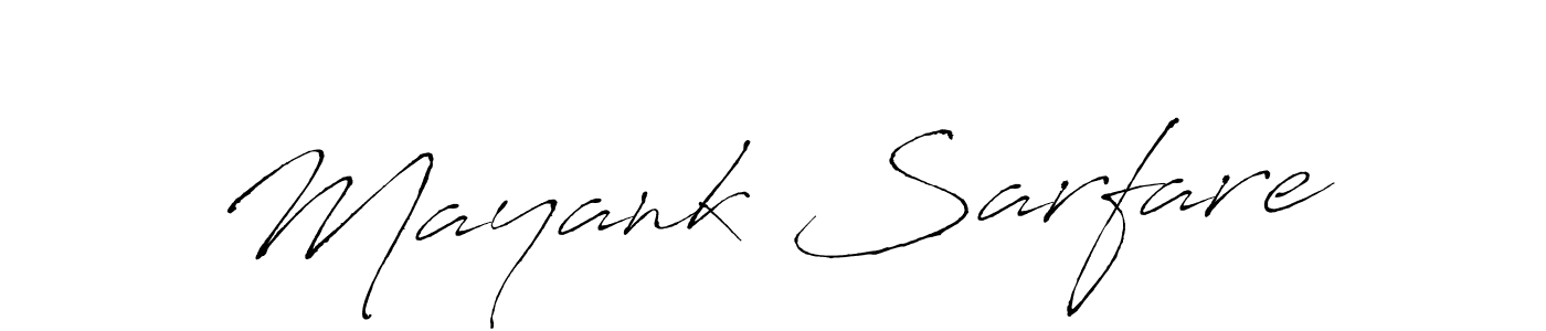 Make a beautiful signature design for name Mayank Sarfare. With this signature (Antro_Vectra) style, you can create a handwritten signature for free. Mayank Sarfare signature style 6 images and pictures png